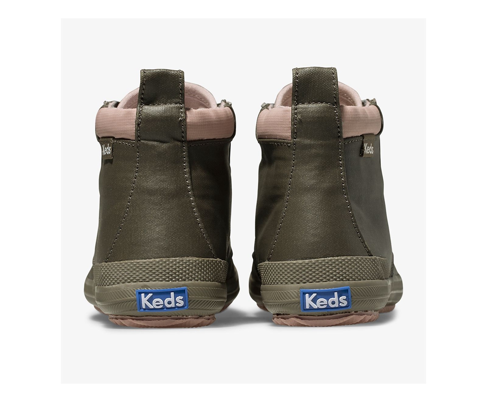 Botas Keds Niños Verde Oliva - Cyber Scout Coated Lona - 274-DRXMJA